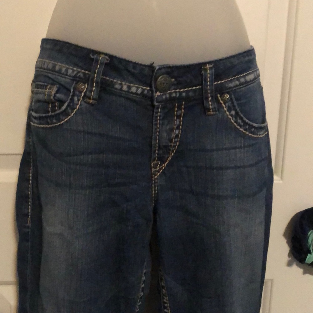 Silver jeans, never worn size 29/30